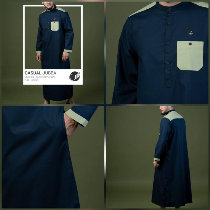SAMASE Jubba Casual U-045P - Dark Navy, L