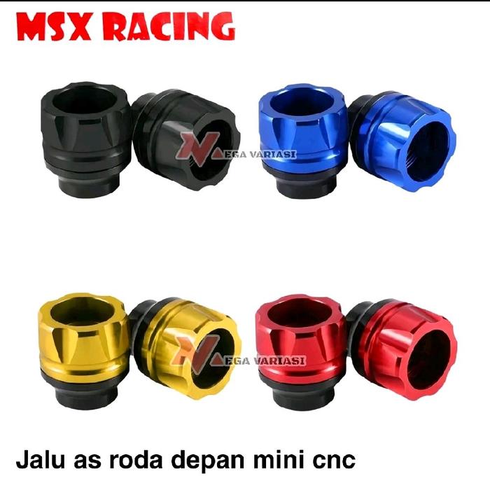 JALU AS RODA CNC MINI COVER AS RODA DEPAN CNC UNIVERSAL COCOK UNTUK SEMUA JENIS MOTOR  mio,beat, Sco