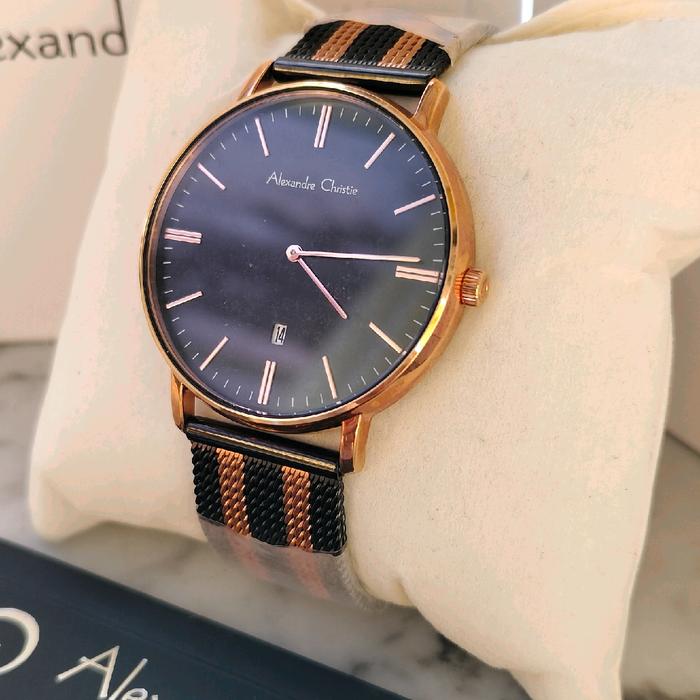 Jam tangan unisex Alexandre christie 8582MD Watches Stainless