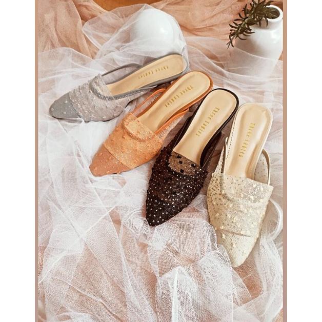 LIELA heels | Sendal wanita | Sandal hak kaca 3CM
