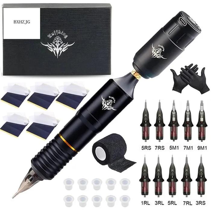 Professional Tattoo Machine Kits Portable Rotary Wireless Tattoo Pen