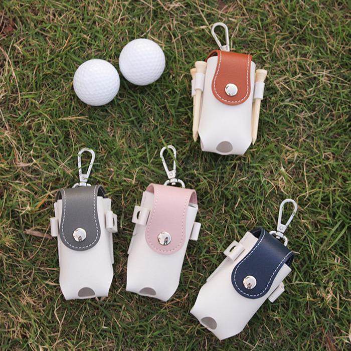 Waterproof Golf Ball Storage Bag Small Pocket Sports Tee Holder Case