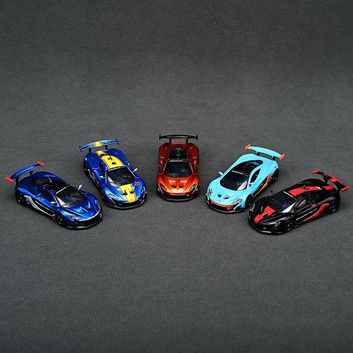 CM MODEL 1:64 McLaren P1 GTR metallic blue /blue/ black /gulf Diecast