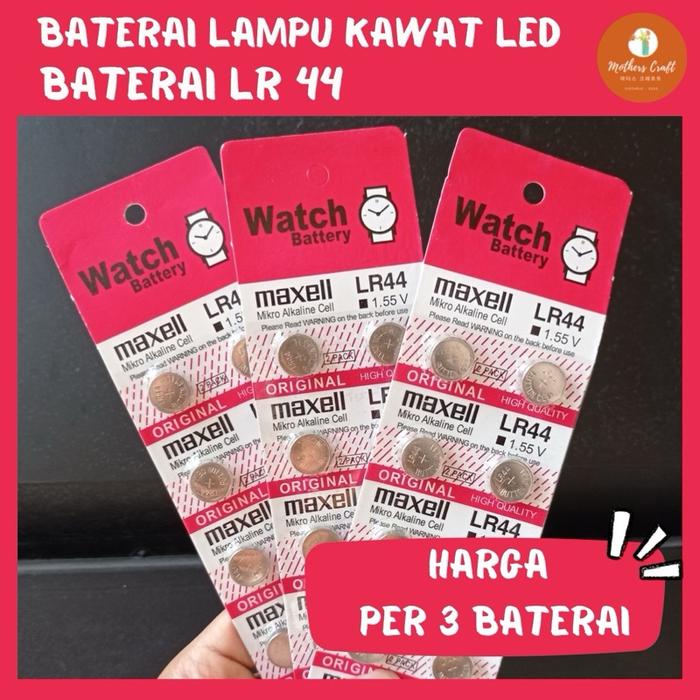 Baterai LR44 Baterai Kancing Battery Batre Jam Tangan Watch Led
