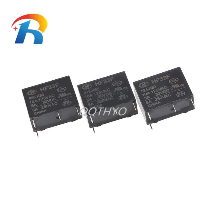 Free Shipping 100Pcs HF33F Power Relay JZC-33F HF33F 5V 12V 24V HS3