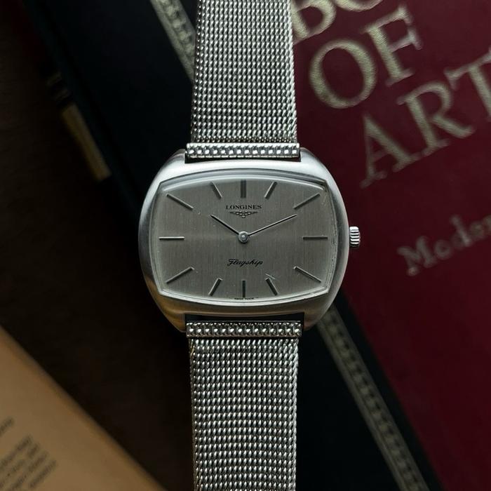 Longines Flagship Manual Silver TV Shape No Hamilton Omega Seiko