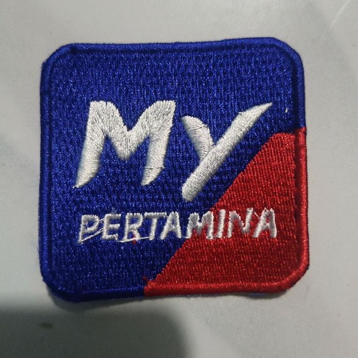ready stok logo bordir my Pertamina logo my Pertamina emblem my Pertamina emblem bordir my Pertamina