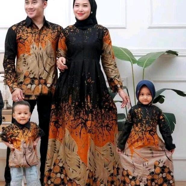 Baju Batik cauple kemeja Tunik Blus Gsmis Motif Bagus Laris Bahan Polimikro Halus Atasan