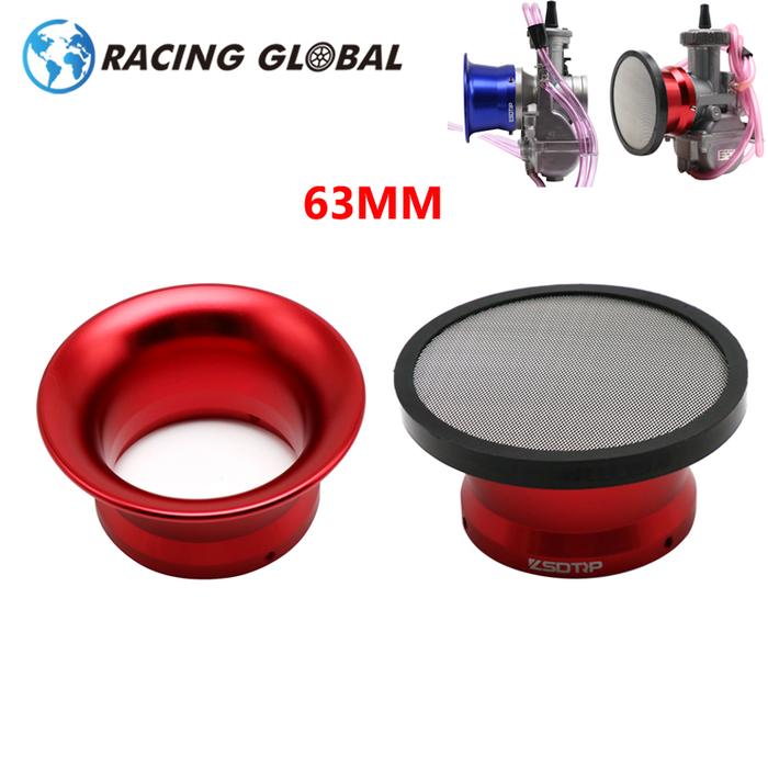 ALCON 63mm Carburetor Air Filter Cup with Net Motorcycle Carburetor Wind Cup Horn Cup Set For PWK Ke
