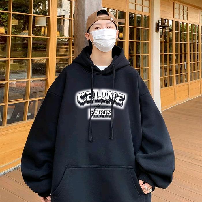 Hoodie Celine Paris - Jaket Hoodie Hitam dengan Desain Celine Paris untuk Gaya Urban Anda