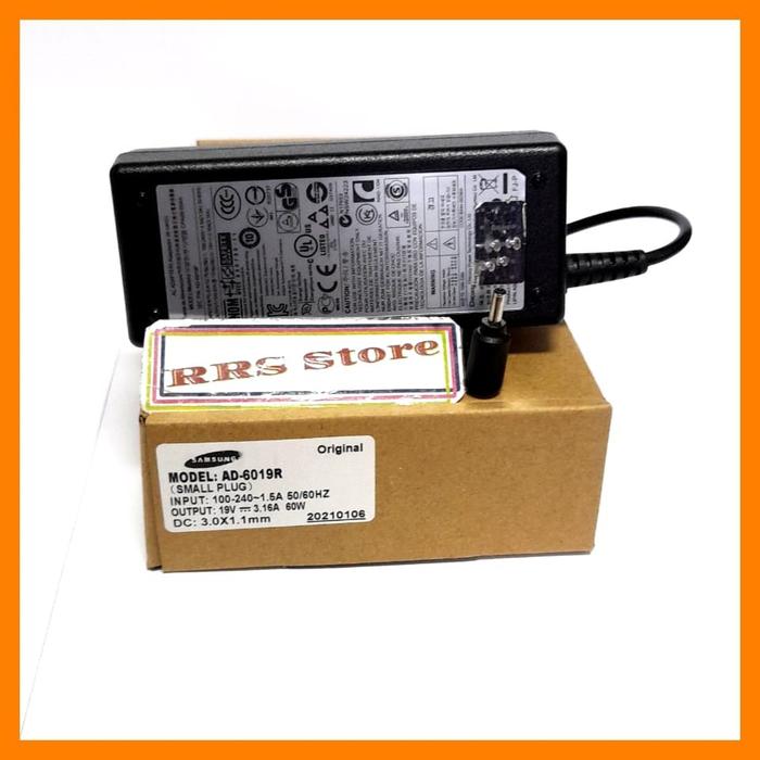 AC Power Supply Adaptor For laptop Samsung 19V 3.16A 60W 3.0*1.1mm CPA09-004A AA-PA3N60W AD-6019P PA