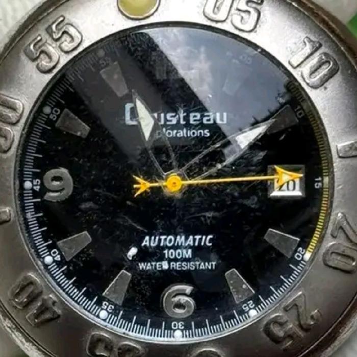 Jam COUSTEAU explorations, mesin automatic miyota japan