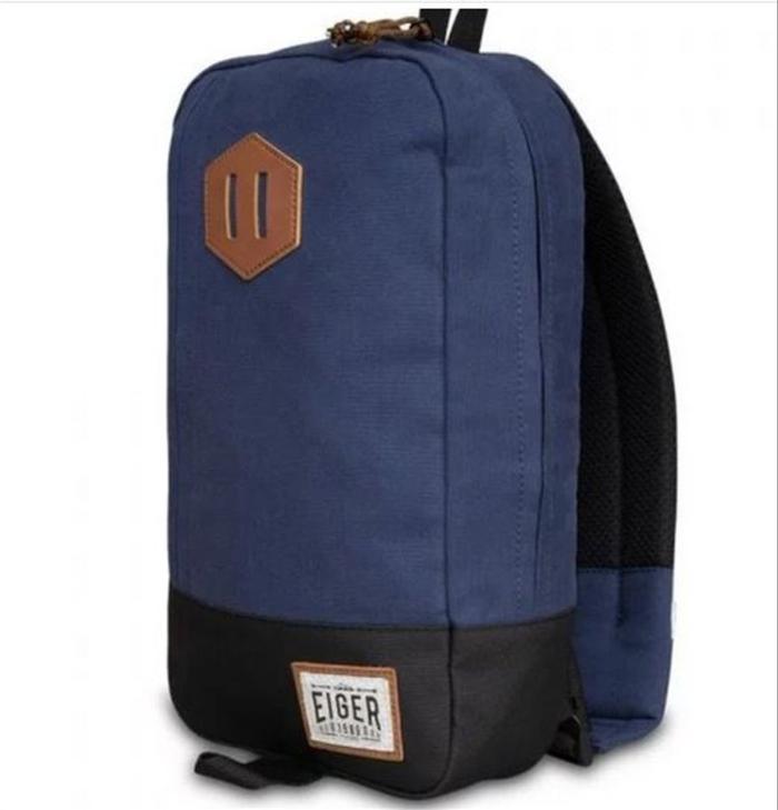 Tas Selempang Eiger 910005162 001 Blue Z-Diario Sling Bag Canvas 7L