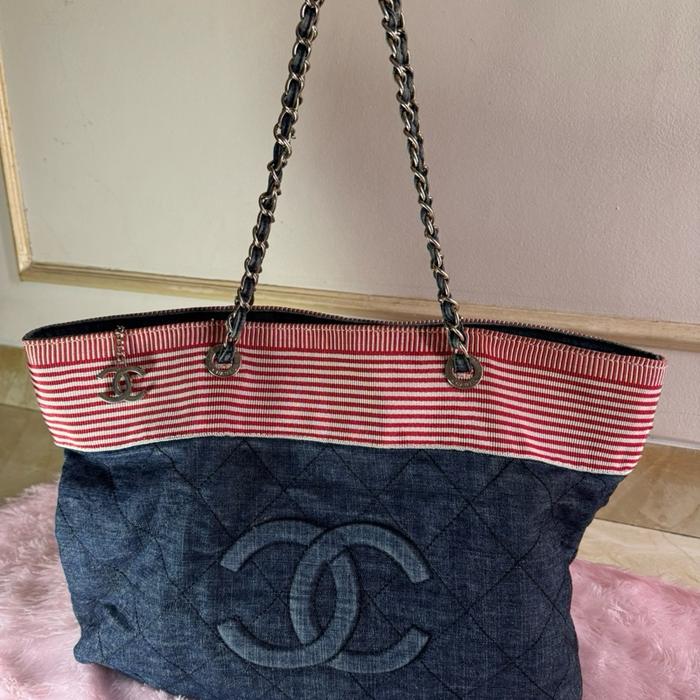 Chenel Tote Denim Rue Cambon