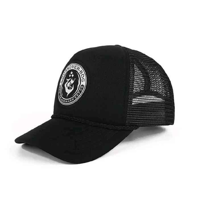 Topi Trucker Crossover Bdg Hitam Dom All Size