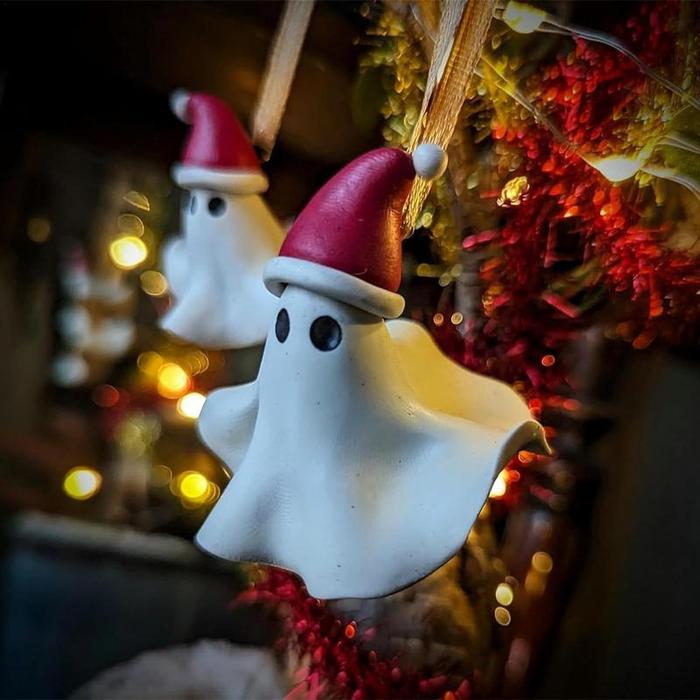Christmas Ghost Tree Ornament Resin Christmas Tree Pendant Festive Christmas Tree Decor Christmas Tr