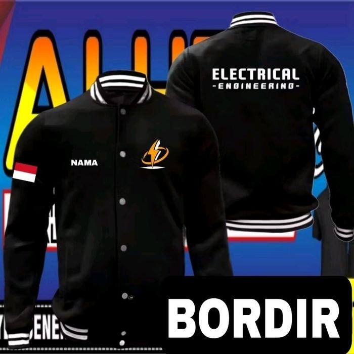 Jaket electrical engineering jaket bordir electrical engineering jaket varsity electrical engineerin