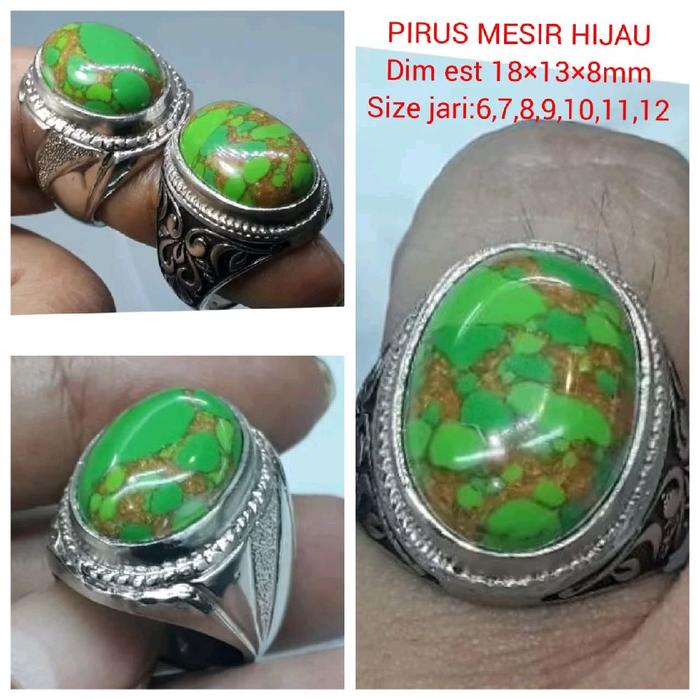 CINCIN BATU PIRUS MESIR HIJAU NATIURAL ALAM