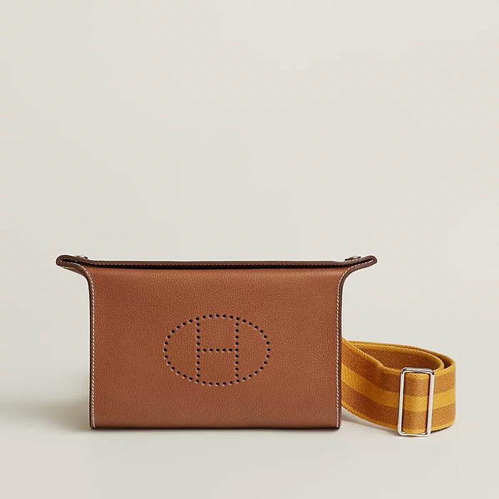 Tas Premium Wanita,Tas messenger,HERMES,Hermes Videpoches shoulder bag,brown