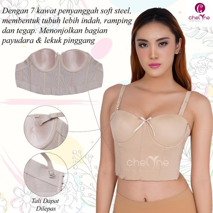 Chelyne Bustier Bra 7893 Longtorso - Pefect Shape Bra