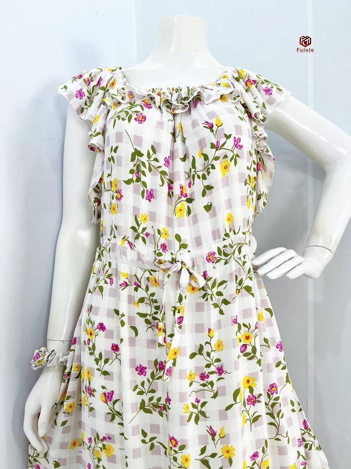 Daster Tania Fulofe Ld 130 Cm Pb 133 Cm Kerut Dada Tali Serut Perut Rempel Bawah Homedress Semata Ka