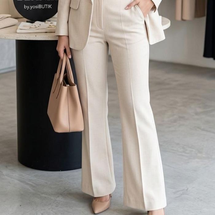 BLANIK OFFICIAL - BLANIK celana cutbray katun twil