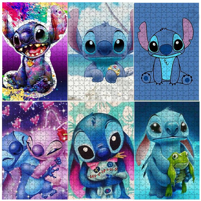 Disney Lilo & Stitch Puzzles Intellective Educational Toy Unique