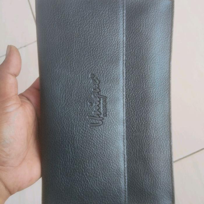 tas tangan pria jadul no brand bagus ( semi kulit)