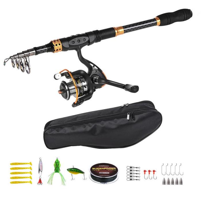 Set Joran Kombo untuk Pancing Laut Air Tawar Kit Joran
