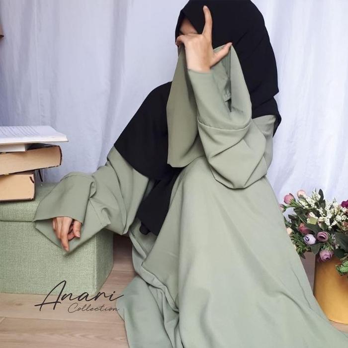 TERBARU Gamis Abaya Dubai / Basic dress polos nita turki / santri putri is