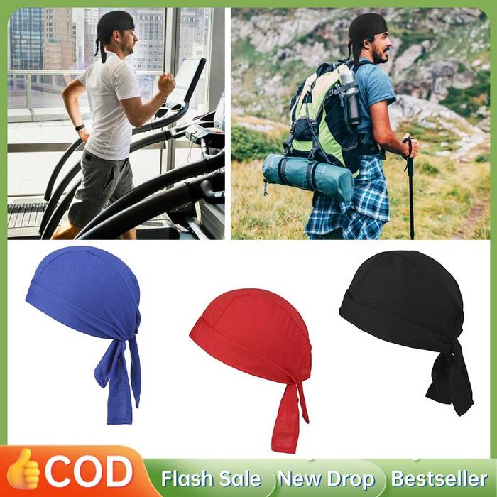 Pirate Hat Durag Hip Hop Durag Bandana Durag Ekor Panjang Durag Kepala Silk Chemo Cap Ikat Kepala