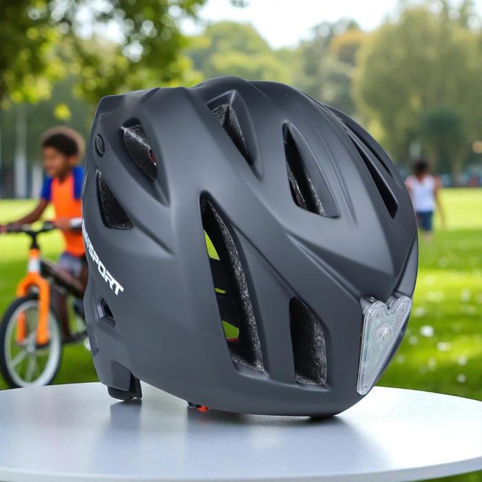 Helm Modular Sepeda Anak Full Face Bike Size S -7RSEF8BK Black