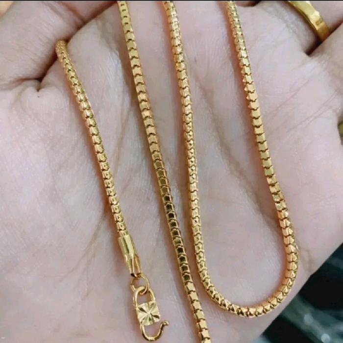 kalung milano motif kalung milano kaca kalung suasa kalung dewasa warna emas 23k