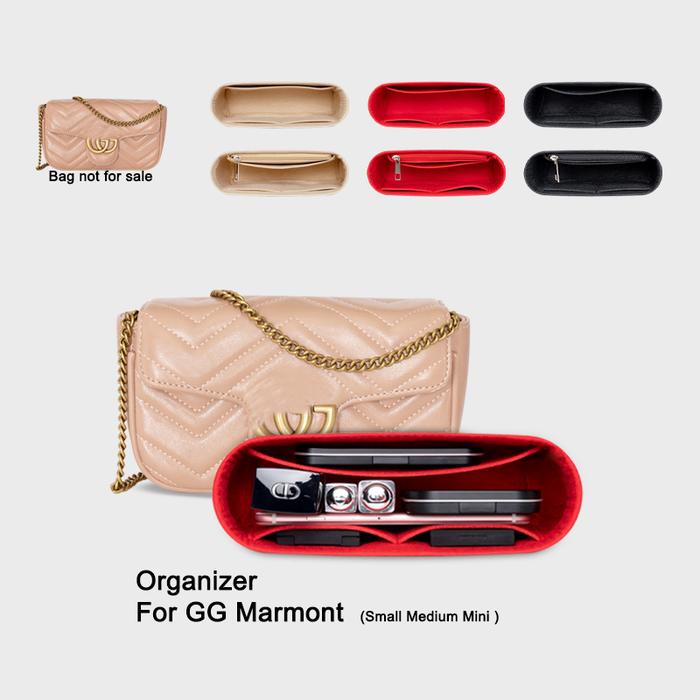 Cocok untuk GG Marmont tas Mini kecil Medium dompet Organizer sisip,