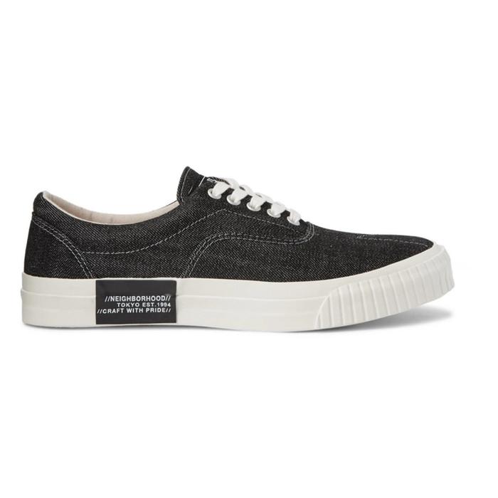 NEIGHBORHOOD Deck Denim Sneakers Black 41-42