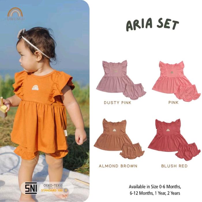 Umumu Aria Set - Setelan Anak Perempuan bahan Katun