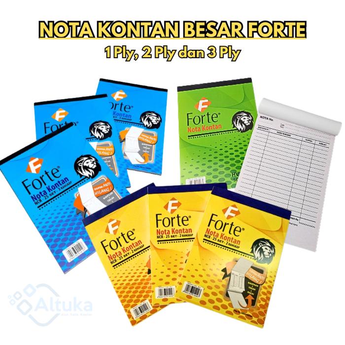Nota Kontan Rangkap Besar Forte / Nota Kontan Olshop Murah