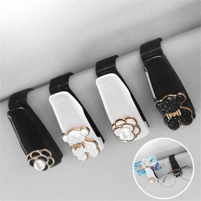 Universal Car Sun Visor Glasses Clip Bracket Sunglasses Clip Card