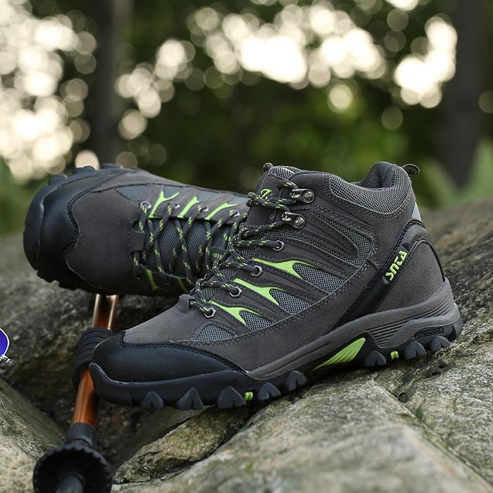 Sepatu Gunung/Hiking/Outdoor SNTA 475 Grey Green *