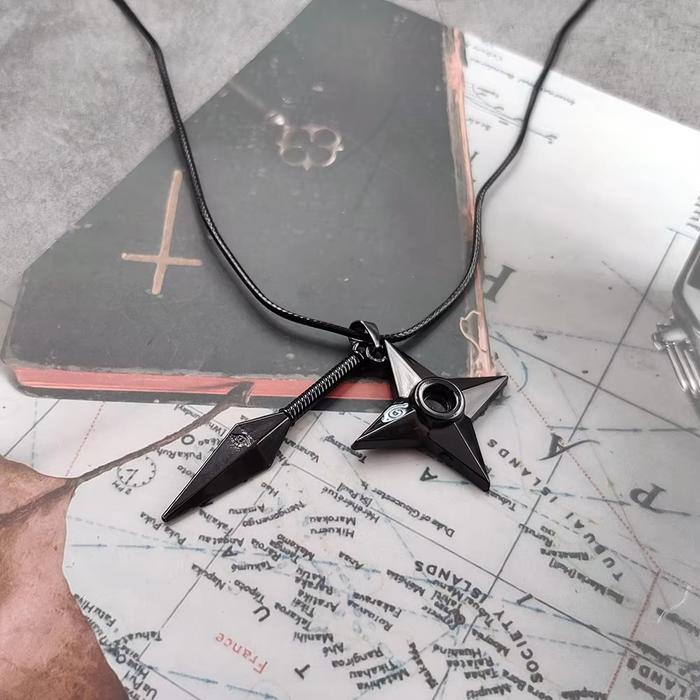 Kalung Naruto Perlengkapan Cosplay Anime Manga Naruto Desain Miniatur Shinobi Anti Karat Cocok untuk
