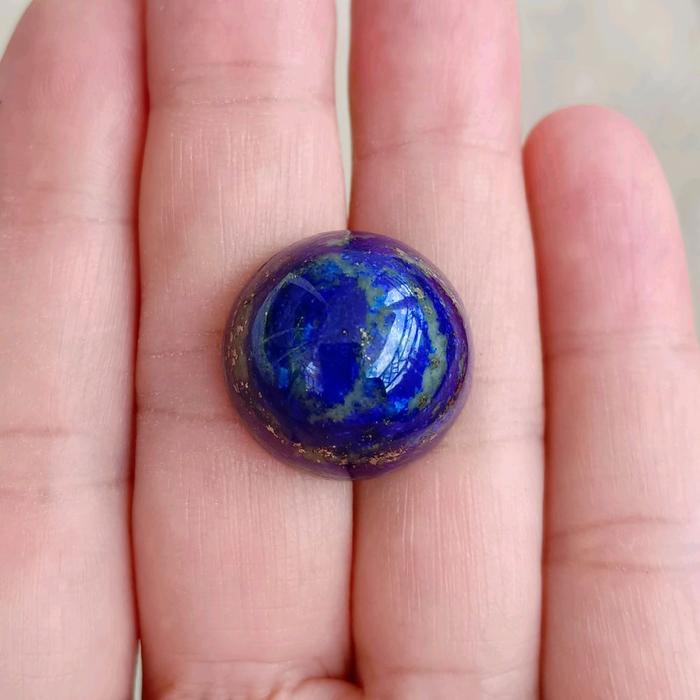 Natural Lapis Lazuli 42.06 cts Glitter Gold Top Color Good Quality Warna Biru Royal Blue Memo DGL