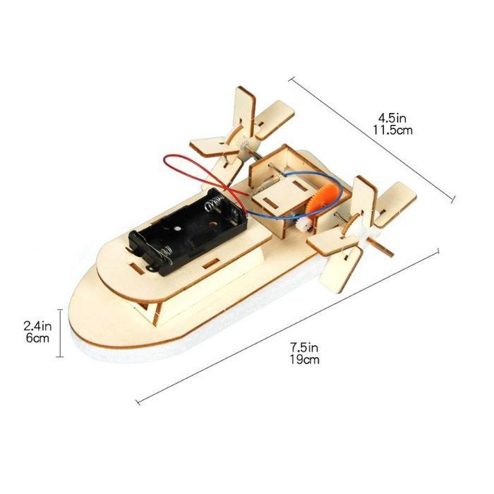 Ready stok Experiment STEM/Mainan Rakit Kapal Perahu / DIY Assembly