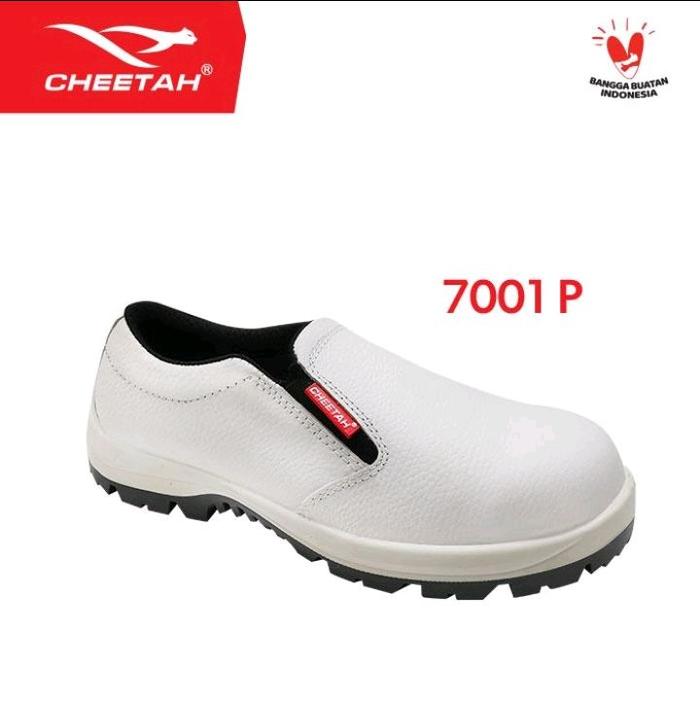SAFETY SHOES CHEETAH 7001 P COLOUR WHITE / Sepatu Safety Cheetah 7001 P Warna Putih Murah Dan Berkua