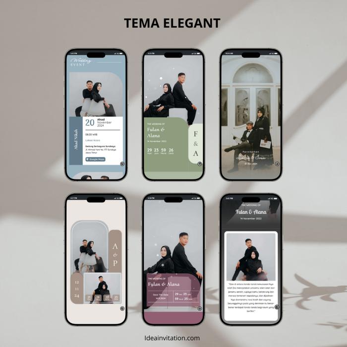 Safitiri Undangan Digital Website Pernikahan | Tema Foto & Tanpa Foto | Undangan Web