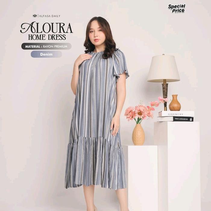 ALOURA DRESS BY ALFASA DAILY || Dress motif || Dress alfasa || Dress rayon