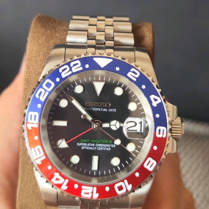 SEIKO MOD Pepsi GMT master II