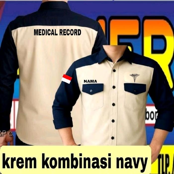 kemeja rekam medis baju rekam medis seragam rekam medis Pdh rekam medis kemeja kerja rekam medis baj