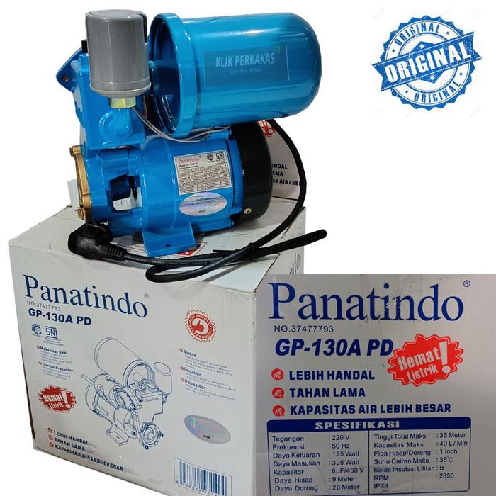 National GP-130PD Pompa Air Listrik OTOMATIS Sumur Bor Water Pump GP-125 Ukuran Pipa 1 Inch