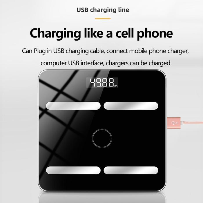 Bluetooth Smart Body Fat Scale Charging Electronic Scale Weighing
