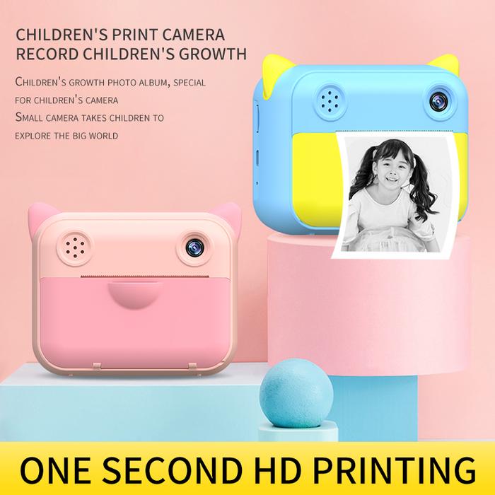 Kamera Cetak Instan Anak Kamera Cetak Termal Kamera Foto Digital